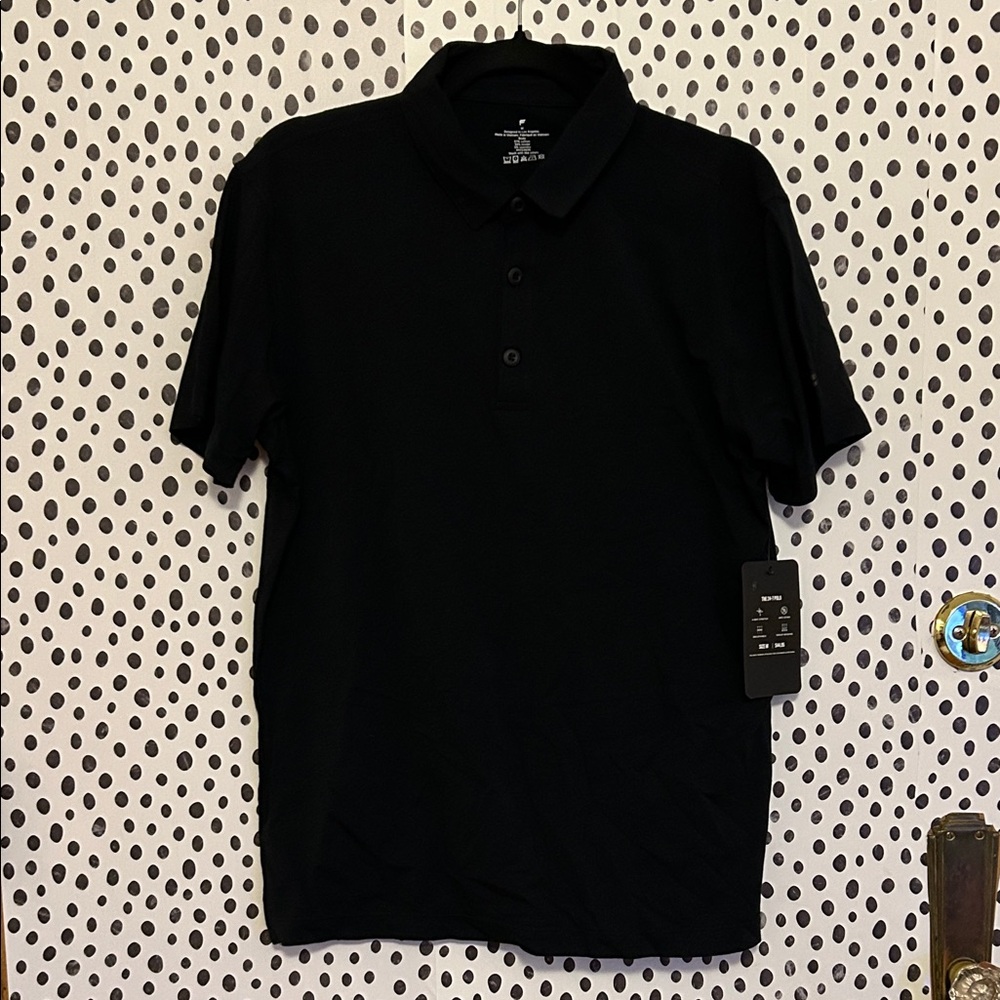 Fabletics Men's Classic Black Polo